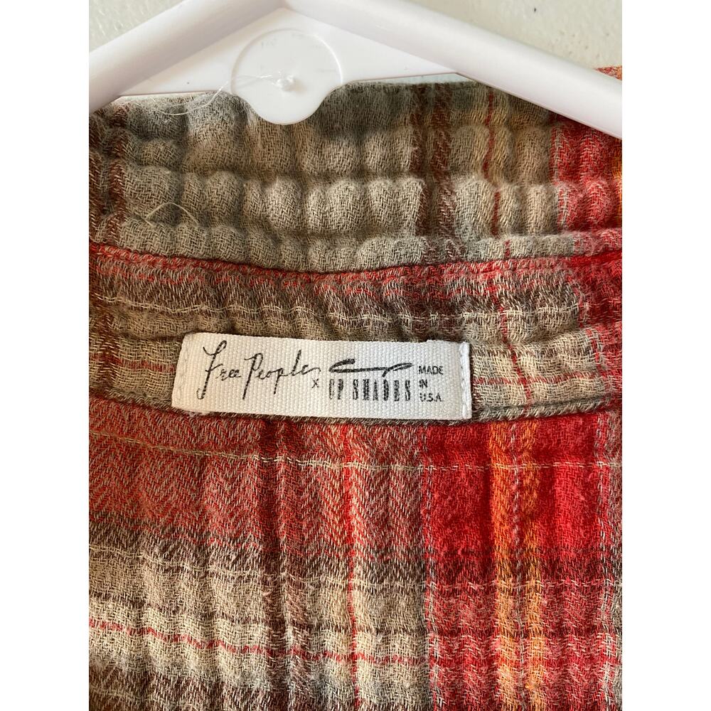 Free People x CP Shades Plaid Campfire Teton Tunic Dress Size XS - Picture 7 of 10